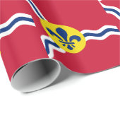Patriotisches Verpackungspapier, Flagge von St. Lo Geschenkpapier (Rolleneckpunkt)