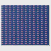 Patriotisches Verpackungspapier mit der Flagge Neu Geschenkpapier (Flach)