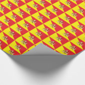 Patriotisches Verpackungspapier mit der Flagge Siz Geschenkpapier (Ecke)