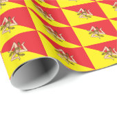 Patriotisches Verpackungspapier mit der Flagge Siz Geschenkpapier (Rolleneckpunkt)