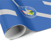 Patriotisches Verpackungspapier mit Fahne von Las Geschenkpapier (Rolleneckpunkt)