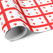 Patriotisches Verpackungspapier mit georgischer Fl Geschenkpapier (Rolleneckpunkt)