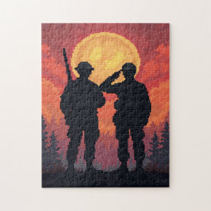 Patriotisches Versteckbild-Mosaik-Aktivitätsspiel  Puzzle
