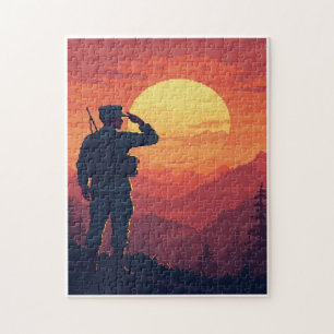 Patriotisches verstecktes Bild-Mosaik-Aktivitätssp Puzzle