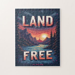 Patriotisches verstecktes Bild-Mosaik-Aktivitätssp Puzzle
