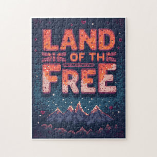 Patriotisches verstecktes Bild-Mosaik-Aktivitätssp Puzzle