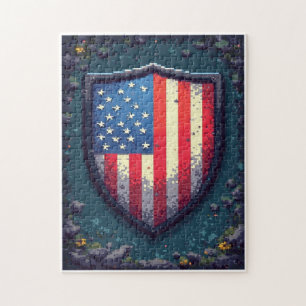 Patriotisches verstecktes Bild-Mosaik-Aktivitätssp Puzzle