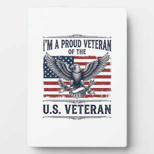 Patriotisches Veteran-Adler Vintage Gravur Shirt D Fotoplatte