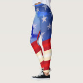 Patriotisches Viertel des Juli-Veteranen-Tages Leggings (Links)