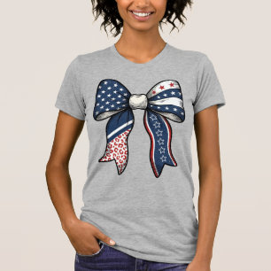 Patriotisches Vintage graviertes Bogen-Vektor-Desi T-Shirt