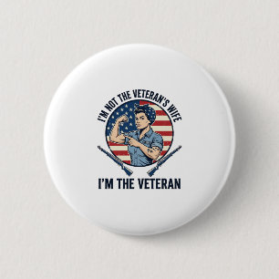Patriotisches Vintage-Shirt mit Gravur für Frauen  Button