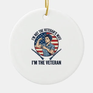 Patriotisches Vintage-Shirt mit Gravur für Frauen Keramik Ornament