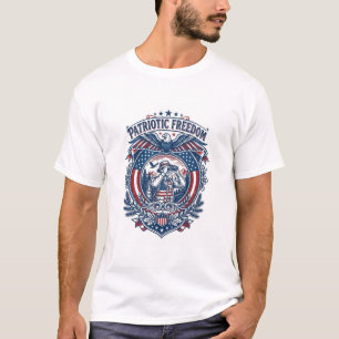 Patriotisches Vogelbeobachter-Vektorgrafik-T-Shirt T-Shirt