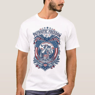 Patriotisches Vogelbeobachter-Vektorgrafik-T-Shirt T-Shirt