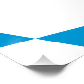 Patriotisches Wandplakat mit der Flagge Bayerns Poster (Ecke)