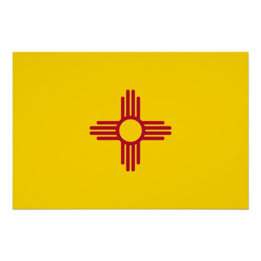 Patriotisches Wandplakat mit der Flagge New Mexico Poster (Vorderseite)