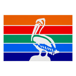 Patriotisches Wandplakat mit Fahne aus St. Petersb Poster