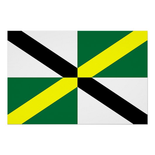 Patriotisches Wandplakat mit Fahne von Monterey Poster (Vorderseite)