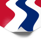 Patriotisches Wandplakat mit Flag von St. Louis, U Poster (Ecke)