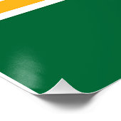 Patriotisches Wandplakat mit Flagge von Portland Poster (Ecke)