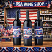 Patriotisches Weinlabel Weinetikett