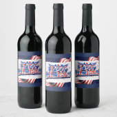 Patriotisches Weinlabel Weinetikett
