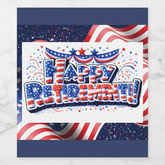Patriotisches Weinlabel Weinetikett