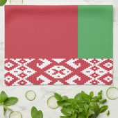 Patriotisches weißrussisches Flag-Handtuch Geschirrtuch (Gefaltet)