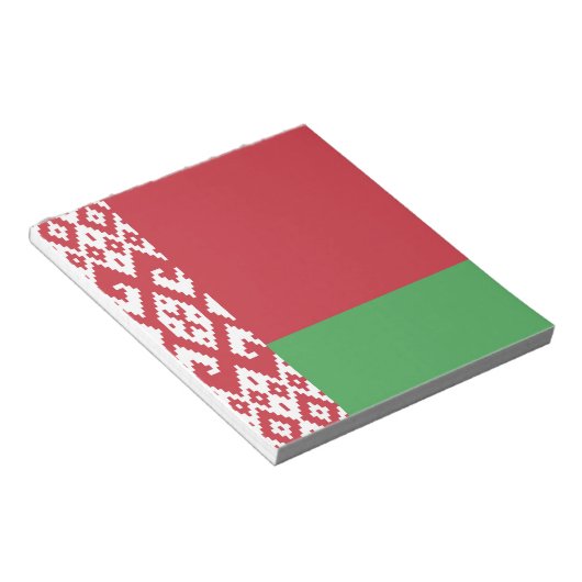 Patriotisches weißrussisches Flag Notepad Notizblock (angewinkelt)