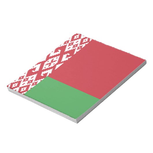Patriotisches weißrussisches Flag Notepad Notizblock (Rotiert)