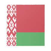 Patriotisches weißrussisches Flag Notepad Notizblock (Vorderseite)
