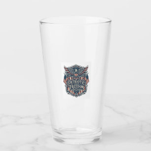 Patriotisches Western-Blumen-Vektorgrafik-T-Shirt Glas