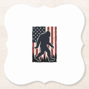 Patriotisches Wildnis-Kreatur Vintage-Flagge Vekto Untersetzer