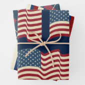 Patriotisches Wrapping Paper-Set Geschenkpapier Set (Beispiel)