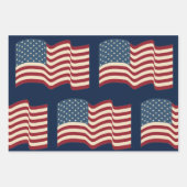 Patriotisches Wrapping Paper-Set Geschenkpapier Set (Vorderseite)
