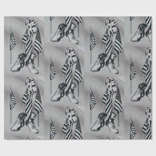 Patriotisches Wrapping-Papier Geschenkpapier (Flach)