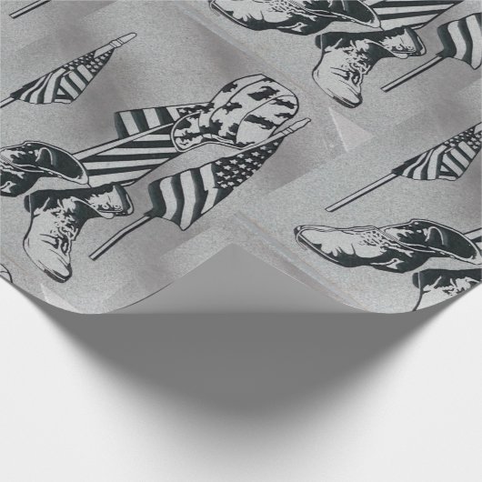 Patriotisches Wrapping-Papier Geschenkpapier (Ecke)