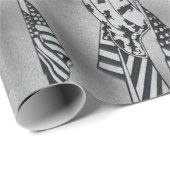 Patriotisches Wrapping-Papier Geschenkpapier (Rolleneckpunkt)