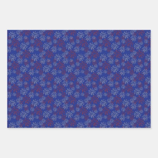 Patriotisches Wrapping-Papier Geschenkpapier Set (Vorderseite)