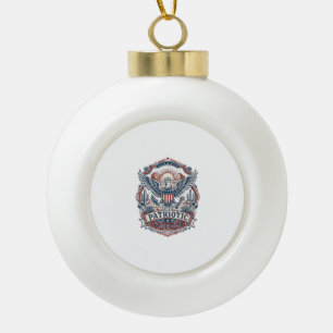 Patriotisches Wüsten-Südwest-Stolz Vektorgrafik T- Keramik Kugel-Ornament