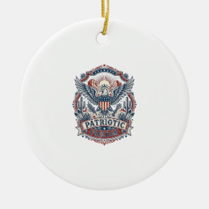 Patriotisches Wüsten-Südwest-Stolz-Vektorgrafik-T- Keramik Ornament