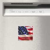 Patriotisches Zitat der amerikanischen Flagge Magnet (In Situ (Geschirrspüler))