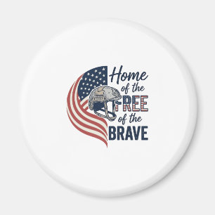 Patriotisches Zuhause der Freien Tapfere Helm Shir Magnet