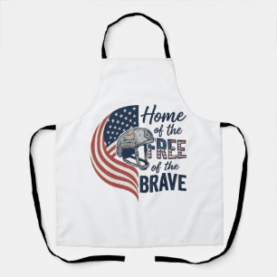 Patriotisches Zuhause der Freien Tapfere Helm Shir Schürze