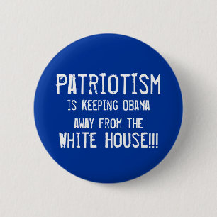 Patriotismus, behält Obama heraus O… - Besonder Button