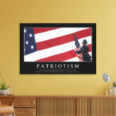 Patriotismus: inspirierendes Zitat Leinwanddruck (Insitu (Wohnzimmer))