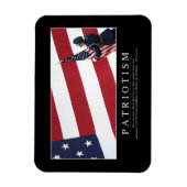 Patriotismus: inspirierendes Zitat Magnet (Vertikal)