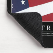 Patriotismus: inspirierendes Zitat Mousepad (Ecke)