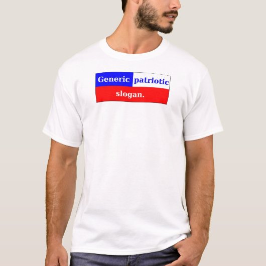 Patriotismus ist nicht ein Fad. T-Shirt (Vorderseite)