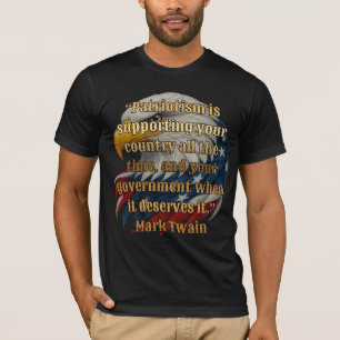 "Patriotismus ist, wenn man zuerst an sein Land de T-Shirt